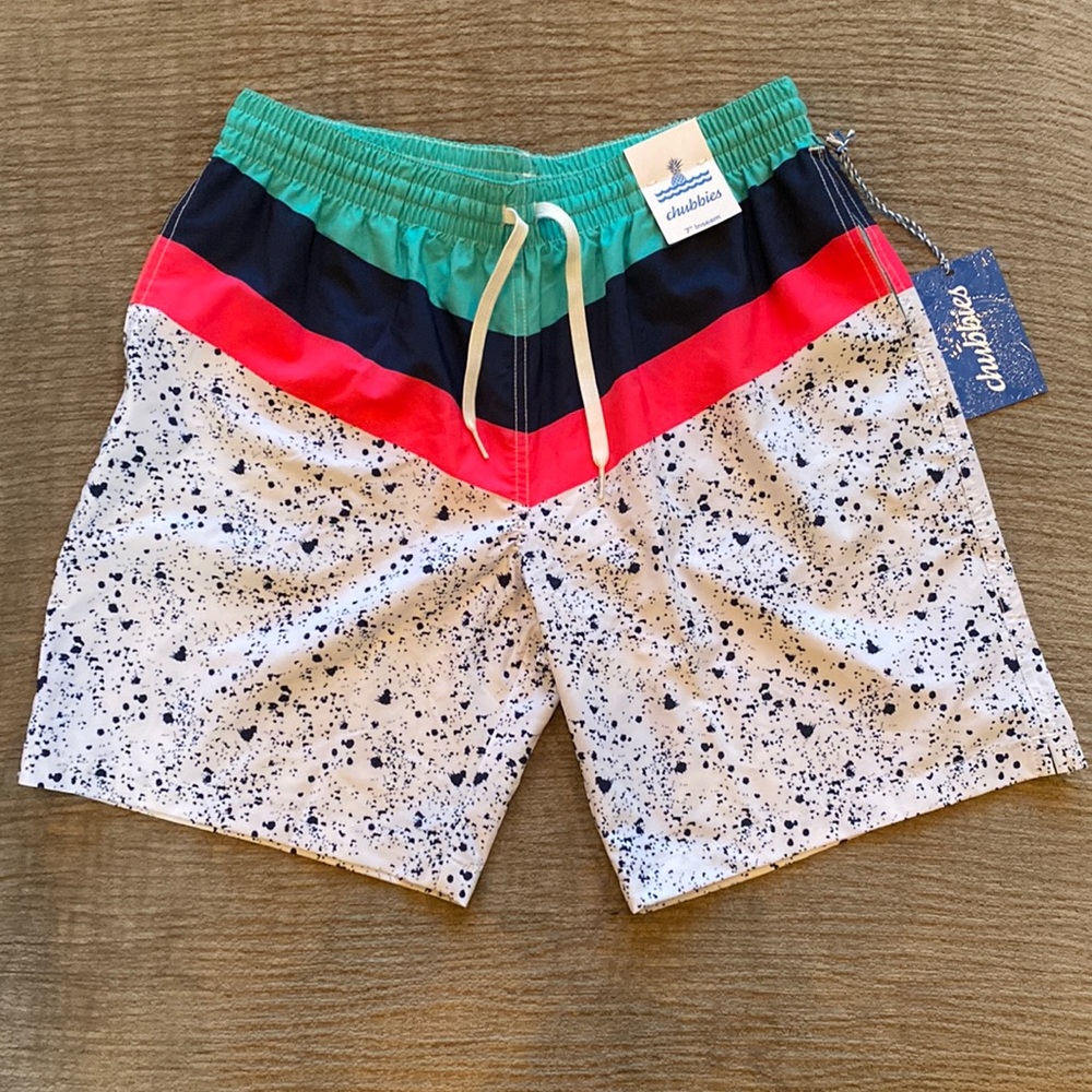 Chubbies (NWT) Aquatic Libations 7" Shorts (Classic Swim Trunk)